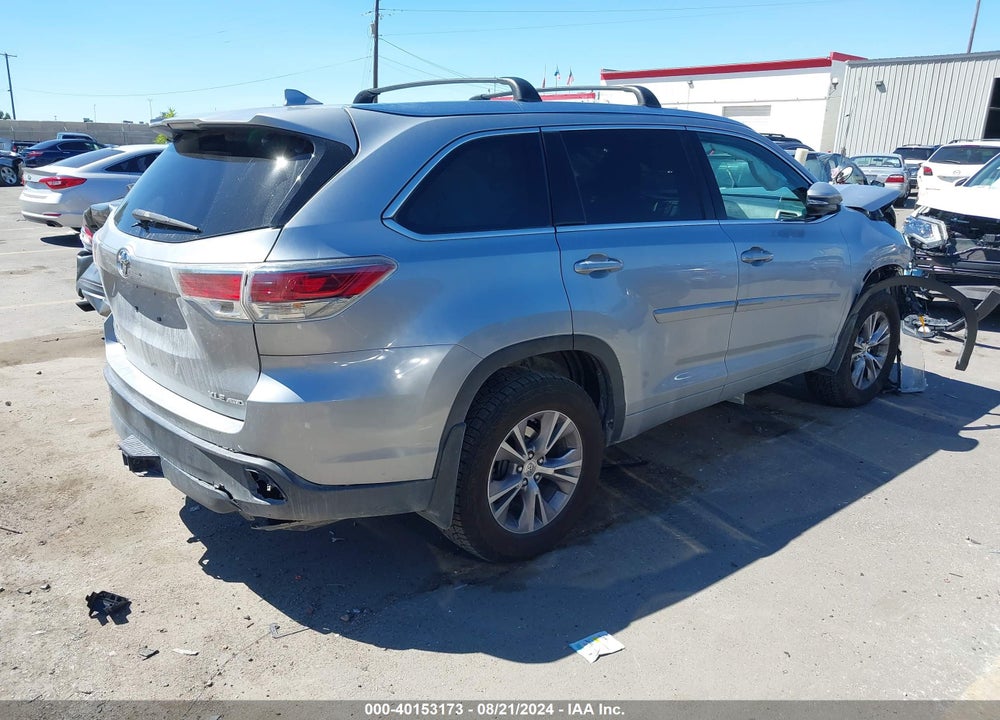 2015 TOYOTA HIGHLANDER XLE V6 VIN: 5TDJKRFH9FS214524