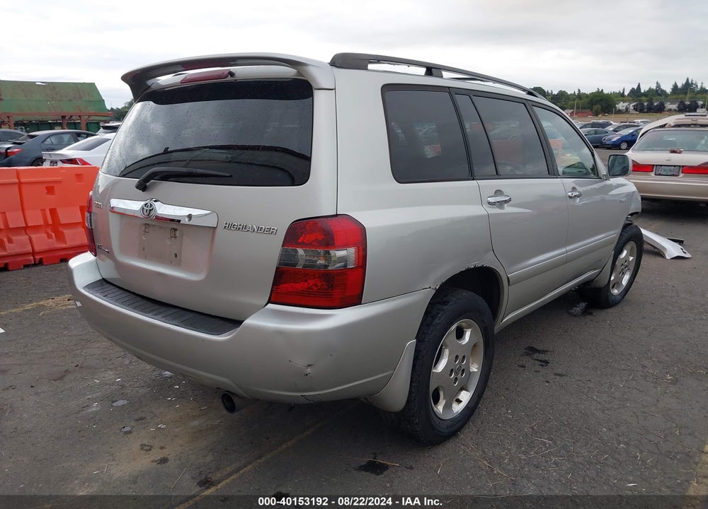2006 TOYOTA HIGHLANDER SPORT V6 VIN: JTEEP21A160172577