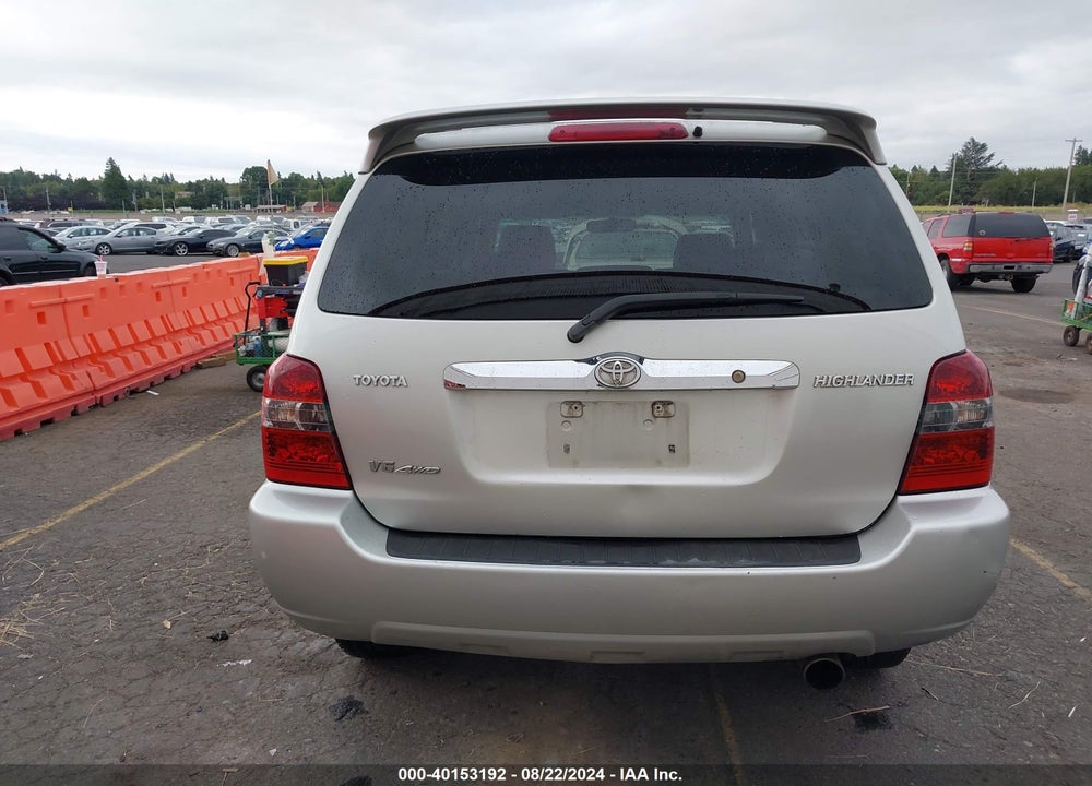 2006 TOYOTA HIGHLANDER SPORT V6 VIN: JTEEP21A160172577