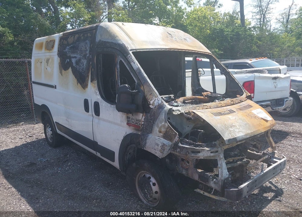 2019 RAM PROMASTER 2500 HIGH ROOF 136 WB VIN: 3C6TRVCG8KE546457
