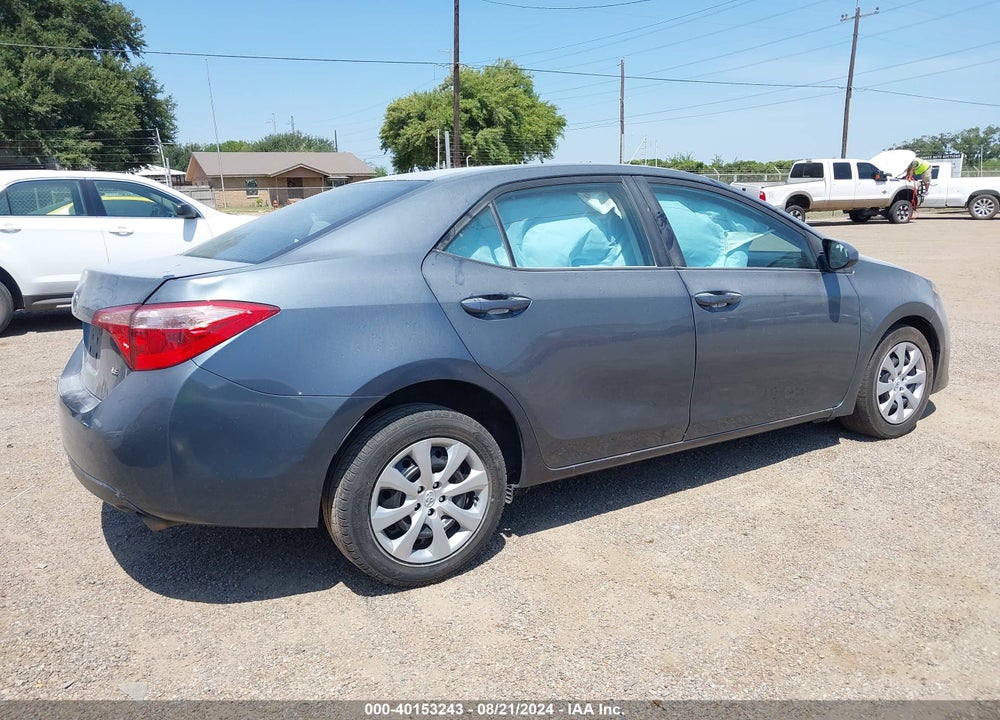 2018 TOYOTA COROLLA LE VIN: 5YFBURHE6JP794012