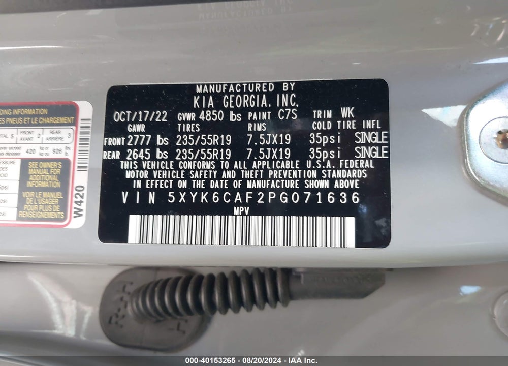 2023 KIA SPORTAGE X LINE VIN: 5XYK6CAF2PG071636