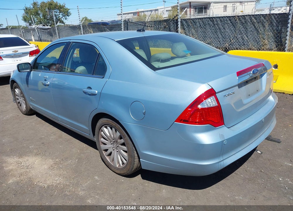 2011 FORD FUSION HYBRID VIN: 3FADP0L32BR212037