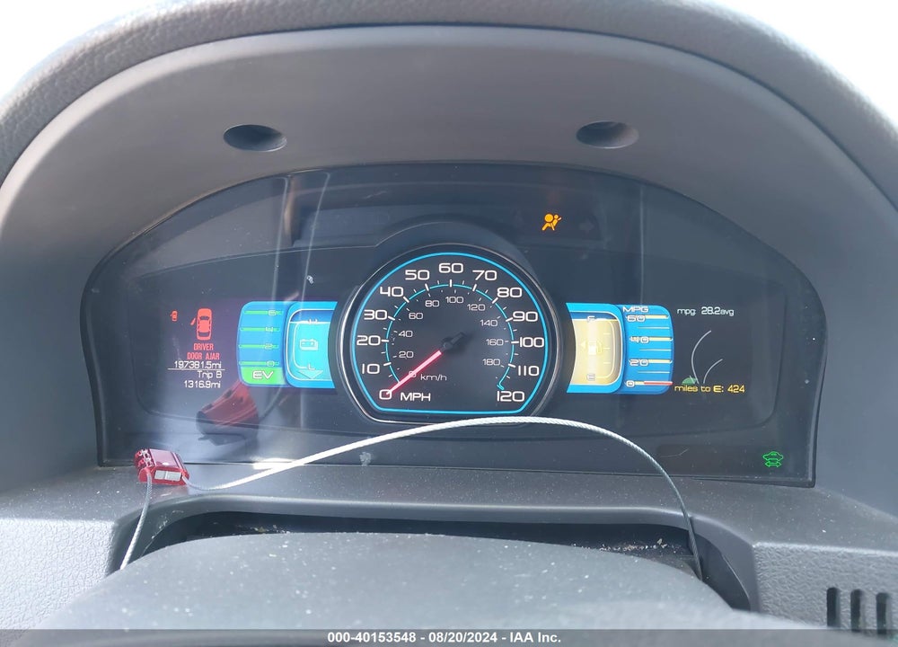 2011 FORD FUSION HYBRID VIN: 3FADP0L32BR212037