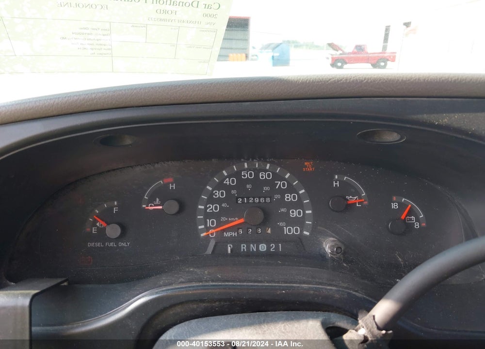 2000 FORD E-450 CUTAWAY STANDARD VIN: 1FDXE45F7YHB85273