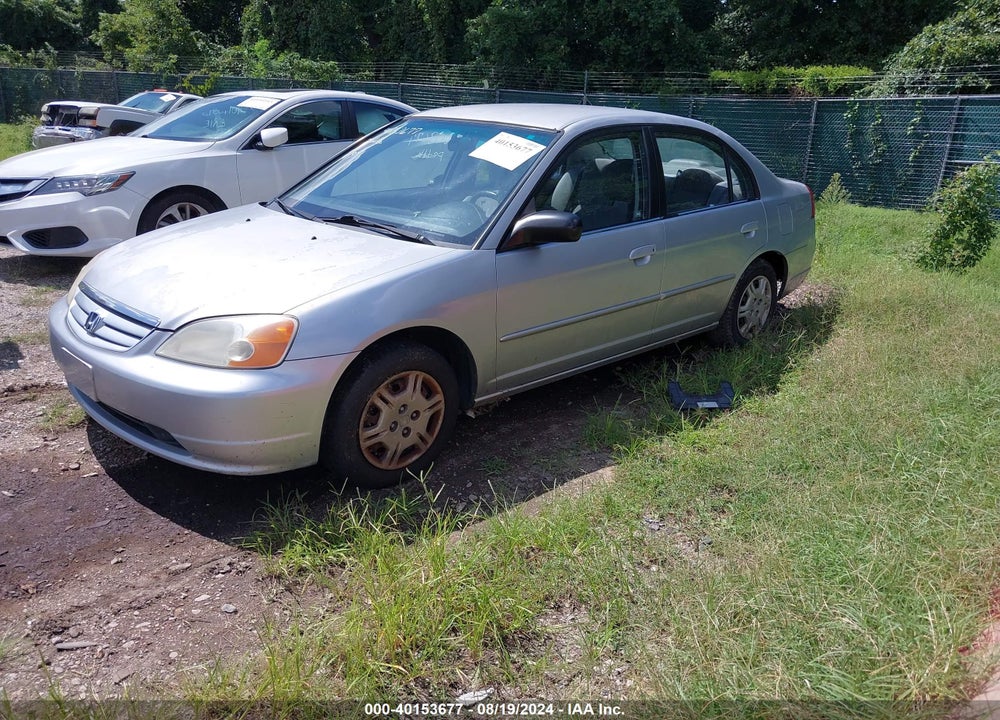 2002 HONDA CIVIC LX VIN: 2HGES16612H524243