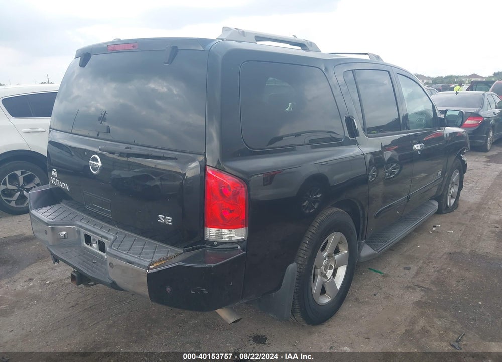 2007 NISSAN ARMADA SE VIN: 5N1BA08A07N716070