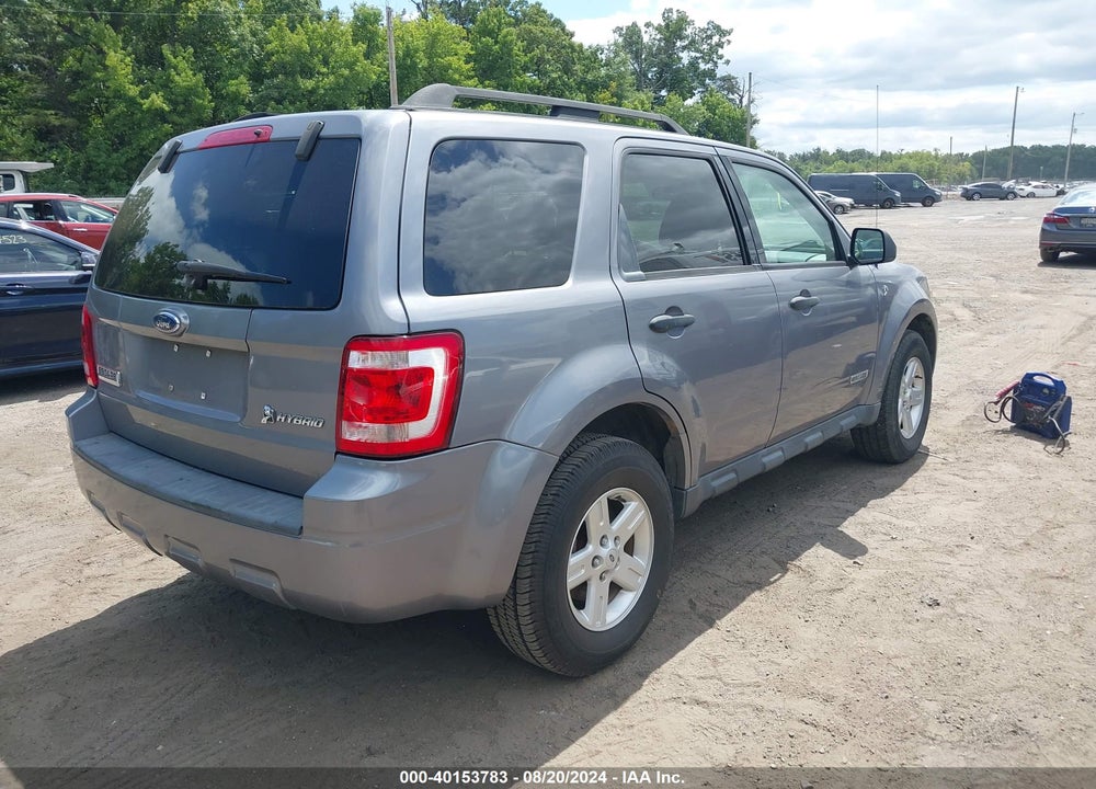 2008 FORD ESCAPE HYBRID VIN: 1FMCU59H98KB16560