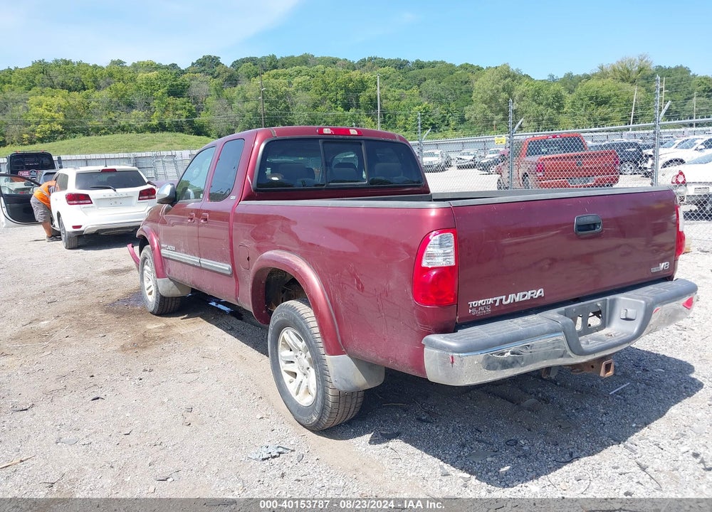 2005 TOYOTA TUNDRA SR5 V8 VIN: 5TBRT34125S468487