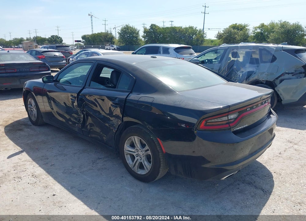 2022 DODGE CHARGER SXT RWD VIN: 2C3CDXBG2NH152793