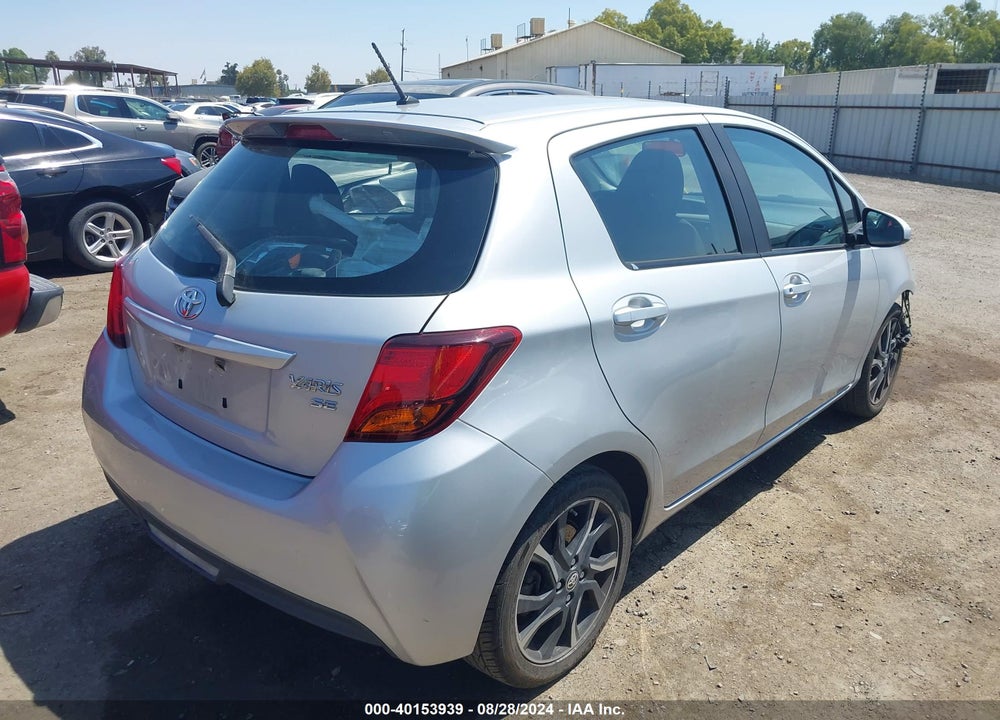 2015 TOYOTA YARIS SE VIN: VNKKTUD35FA015373