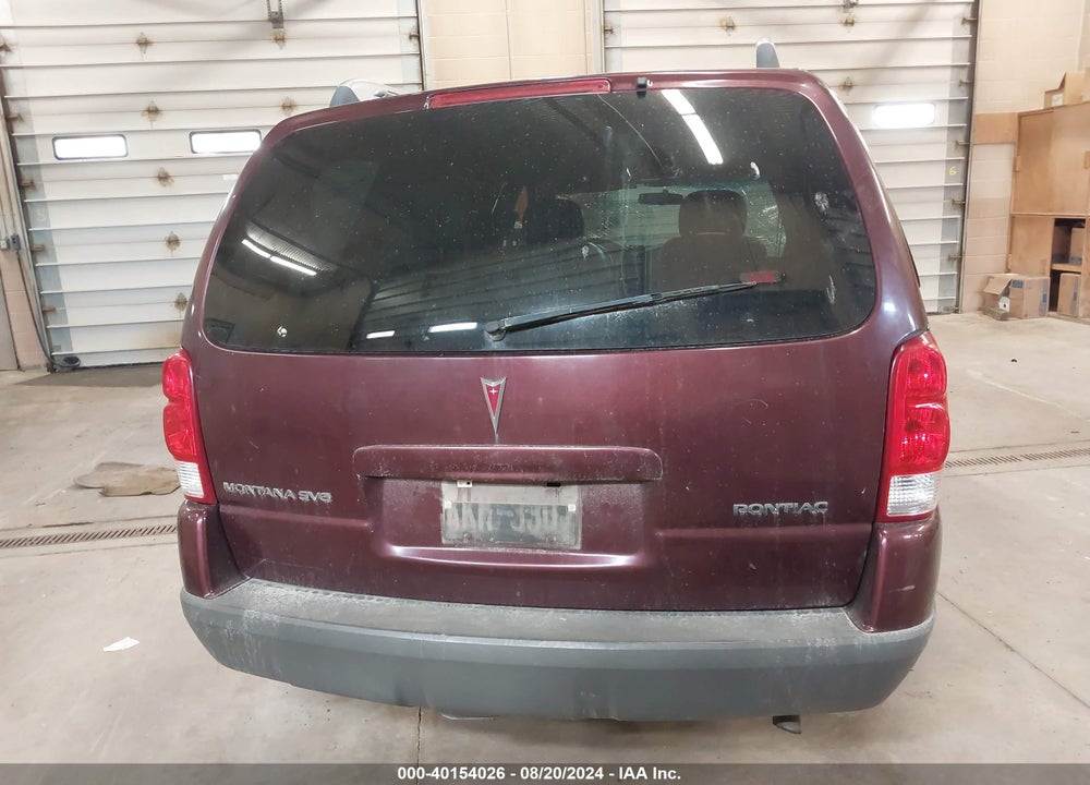 2006 PONTIAC MONTANA SV6 VIN: 1GMDV33LX6D228272