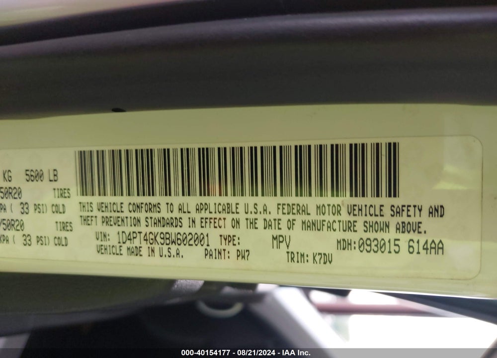 2011 DODGE NITRO HEAT VIN: 1D4PT4GK9BW602001