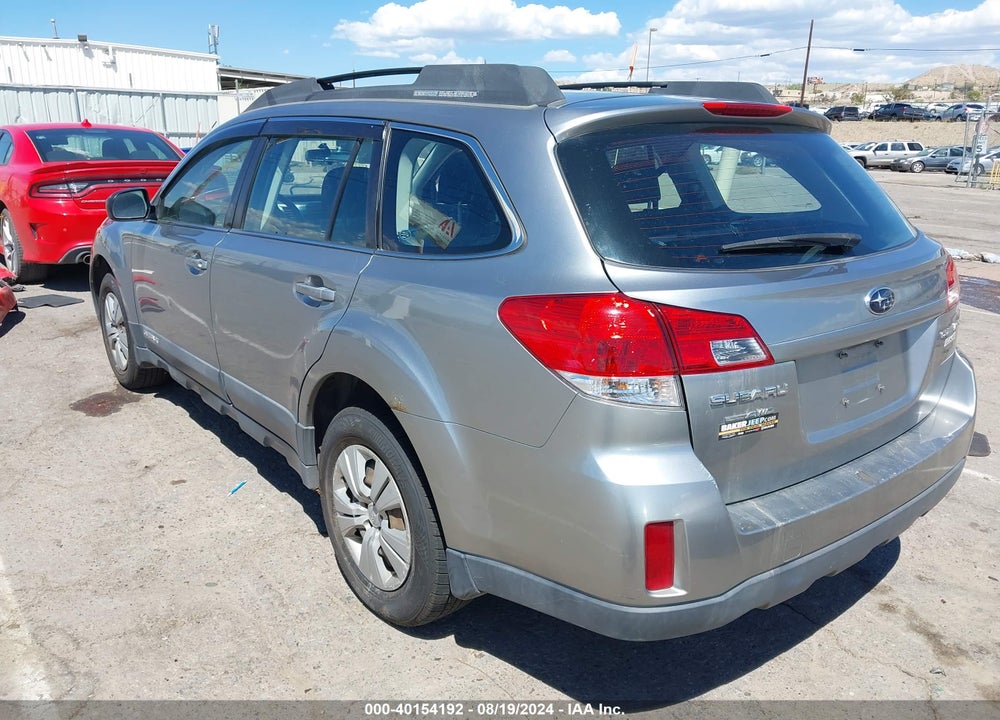 2011 SUBARU OUTBACK 2.5I VIN: 4S4BRBAC4B3337027