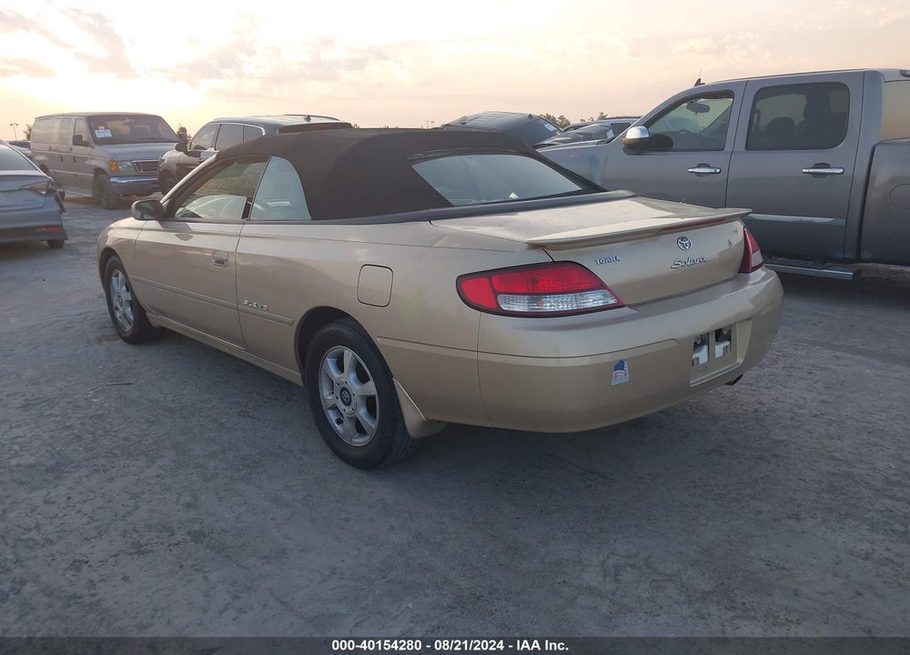 2001 TOYOTA CAMRY SOLARA SLE V6 VIN: 2T1FF28P51C518232