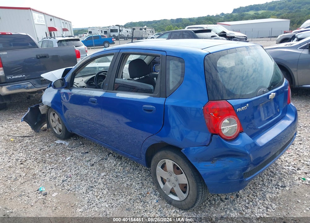 2009 CHEVROLET AVEO LT VIN: KL1TD66E99B305982