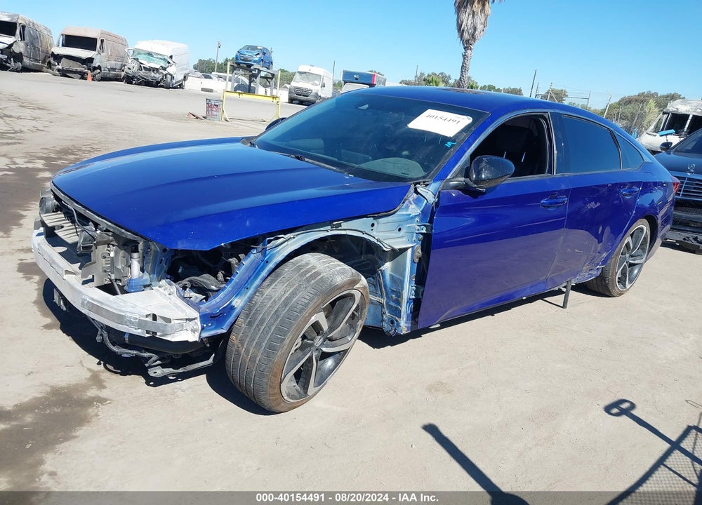 2022 HONDA ACCORD SPORT VIN: 1HGCV1F31NA008763