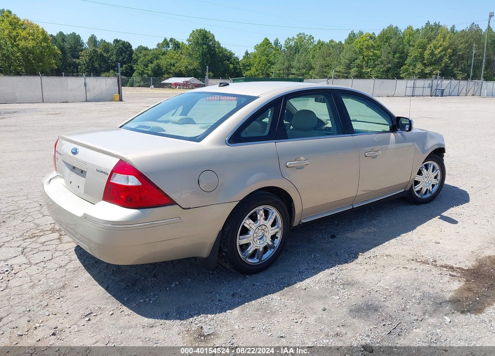 2007 FORD FIVE HUNDRED VIN: 1FAHP25107G142772