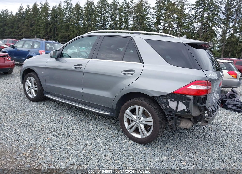 2012 MERCEDES-BENZ ML 350 4MATIC VIN: 4JGDA5HB6CA002511