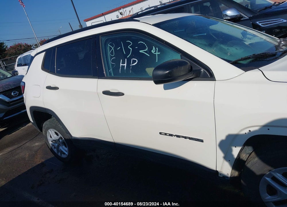 2018 JEEP COMPASS SPORT 4X4 VIN: 3C4NJDAB4JT484494