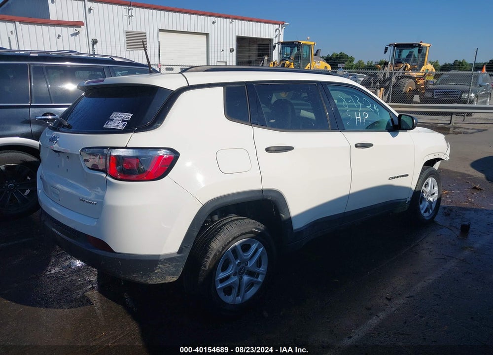 2018 JEEP COMPASS SPORT 4X4 VIN: 3C4NJDAB4JT484494