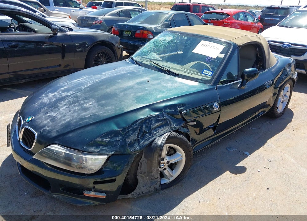 2000 BMW Z3 2.3 VIN: 4USCH9345YLF86596