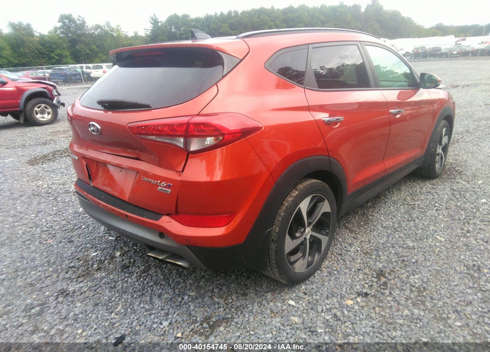 2016 HYUNDAI TUCSON LIMITED VIN: KM8J3CA27GU214088