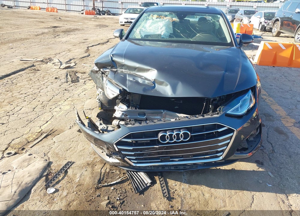 2021 AUDI A4 PREMIUM 40 TFSI QUATTRO S TRONIC VIN: WAUABAF47MA087343