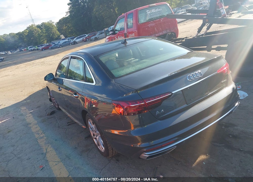 2021 AUDI A4 PREMIUM 40 TFSI QUATTRO S TRONIC VIN: WAUABAF47MA087343