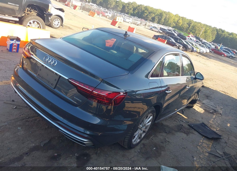2021 AUDI A4 PREMIUM 40 TFSI QUATTRO S TRONIC VIN: WAUABAF47MA087343