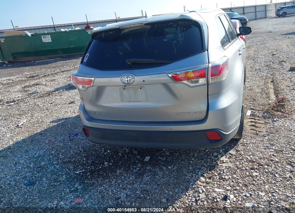 2015 TOYOTA HIGHLANDER LIMITED PLATINUM V6 VIN: 5TDDKRFH7FS214468