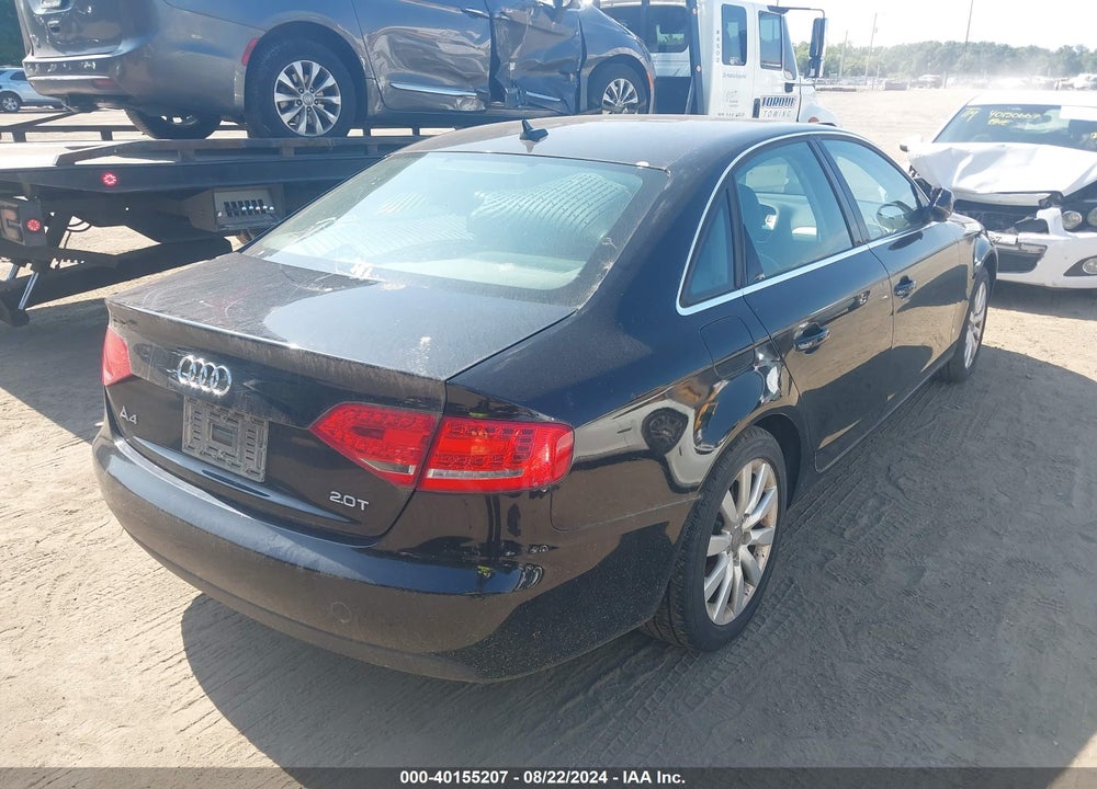 2012 AUDI A4 2.0T PREMIUM VIN: WAUAFAFLXCN013384