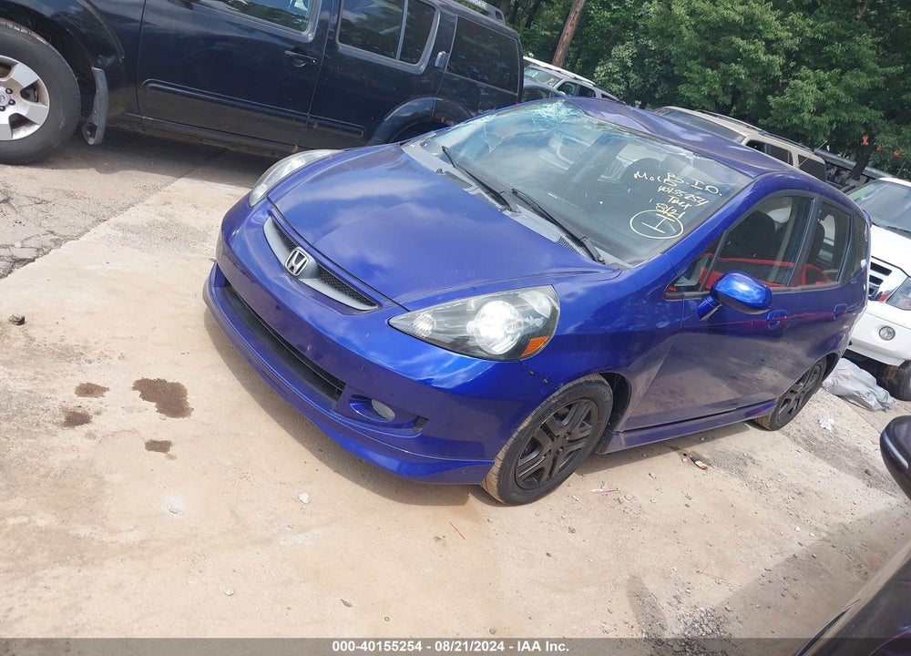 2007 HONDA FIT SPORT VIN: JHMGD38657S015961