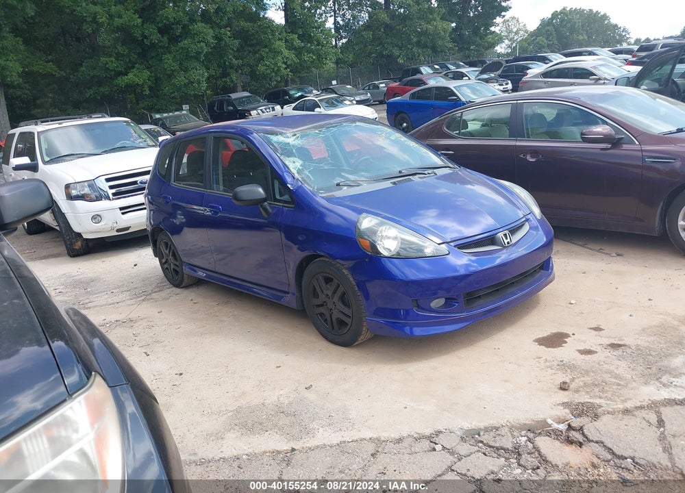2007 HONDA FIT SPORT VIN: JHMGD38657S015961