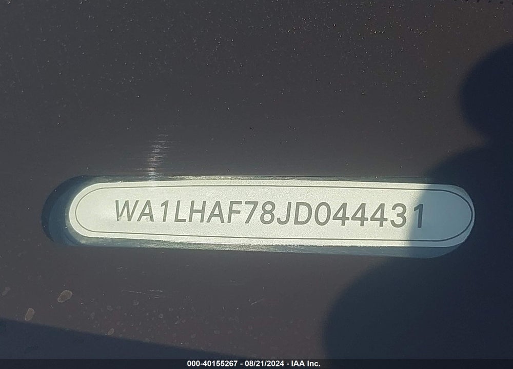 2018 AUDI Q7 VIN: WA1LHAF78JD044431