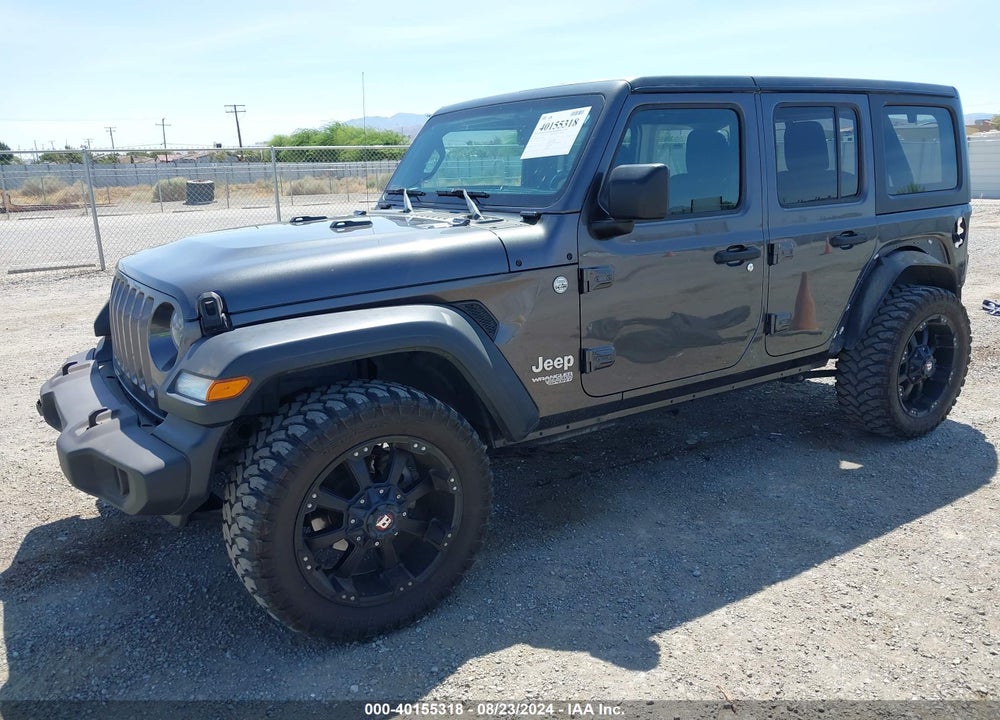 2018 JEEP WRANGLER UNLIMITED SPORT S 4X4 VIN: 1C4HJXDG7JW123499
