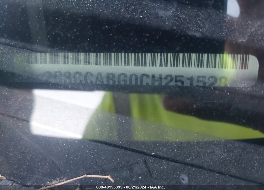 2012 CHRYSLER 300 S V6 VIN: 2C3CCABG0CH251528