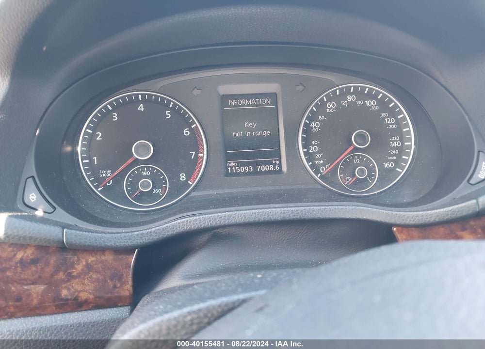 2012 VOLKSWAGEN PASSAT 3.6L V6 SEL PREMIUM VIN: 1VWCM7A31CC010720