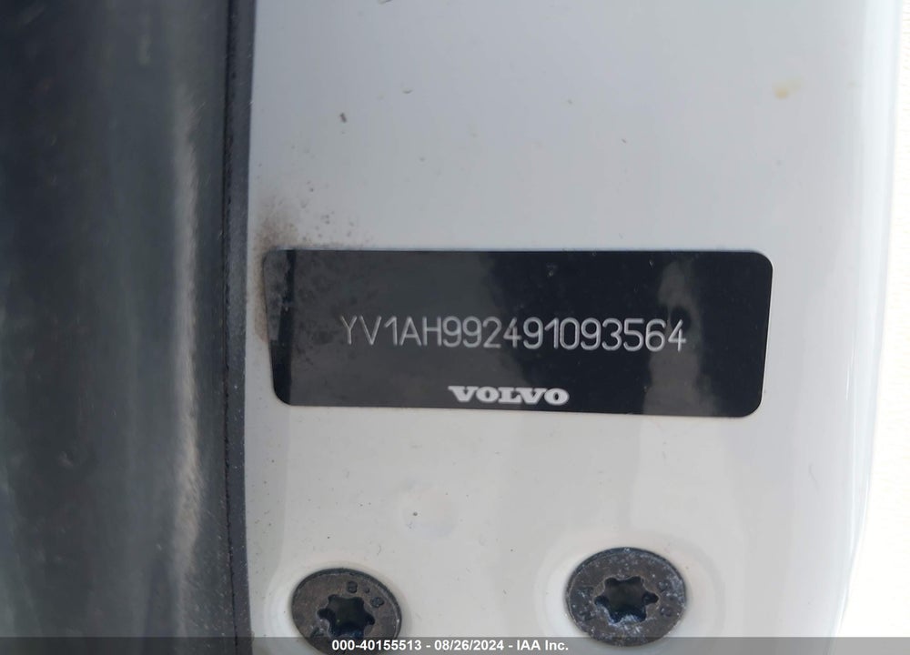 2009 VOLVO S80 T6 VIN: YV1AH992491093564