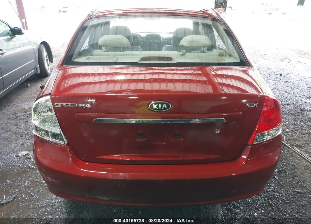 2009 KIA SPECTRA EX VIN: KNAFE221095601354