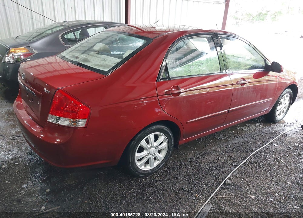 2009 KIA SPECTRA EX VIN: KNAFE221095601354