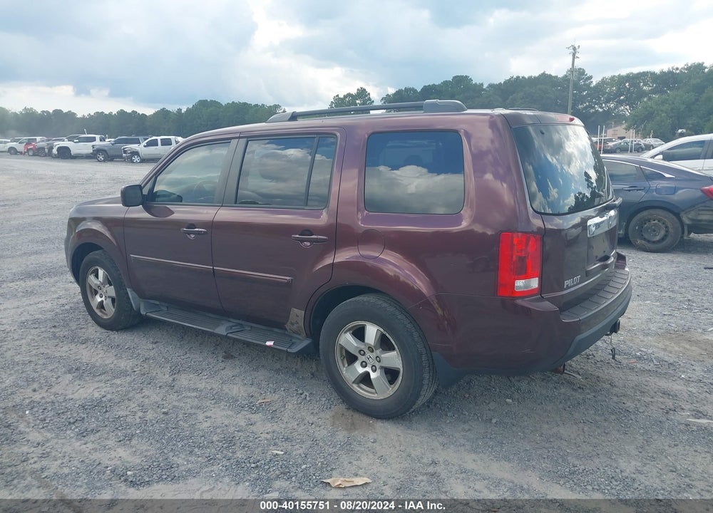 2009 HONDA PILOT EX-L VIN: 5FNYF38679B009823