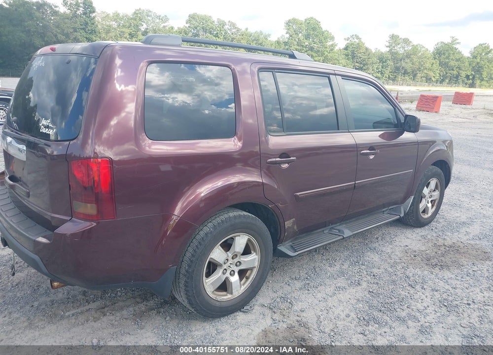 2009 HONDA PILOT EX-L VIN: 5FNYF38679B009823