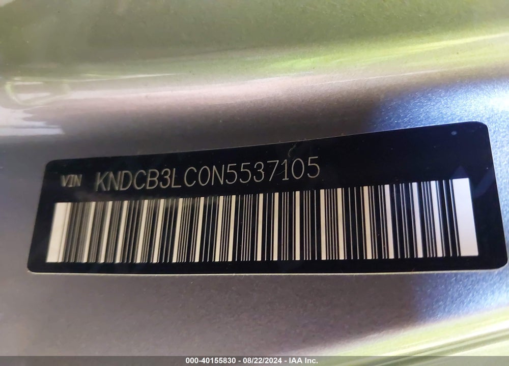 2022 KIA NIRO LXS VIN: KNDCB3LC0N5537105