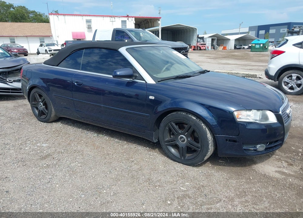 2007 AUDI A4 2.0T VIN: WAUAF48H07K026338
