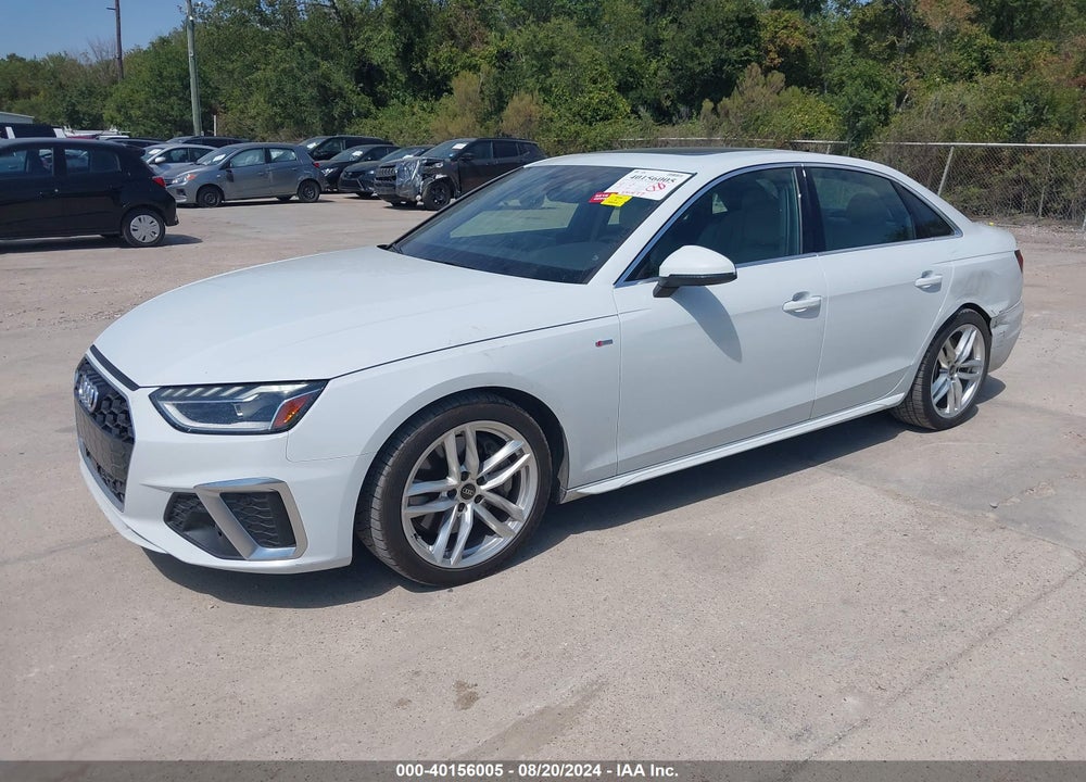 2022 AUDI A4 PREMIUM PLUS 45 TFSI S LINE QUATTRO S TRONIC VIN: WAUEAAF44NN013974