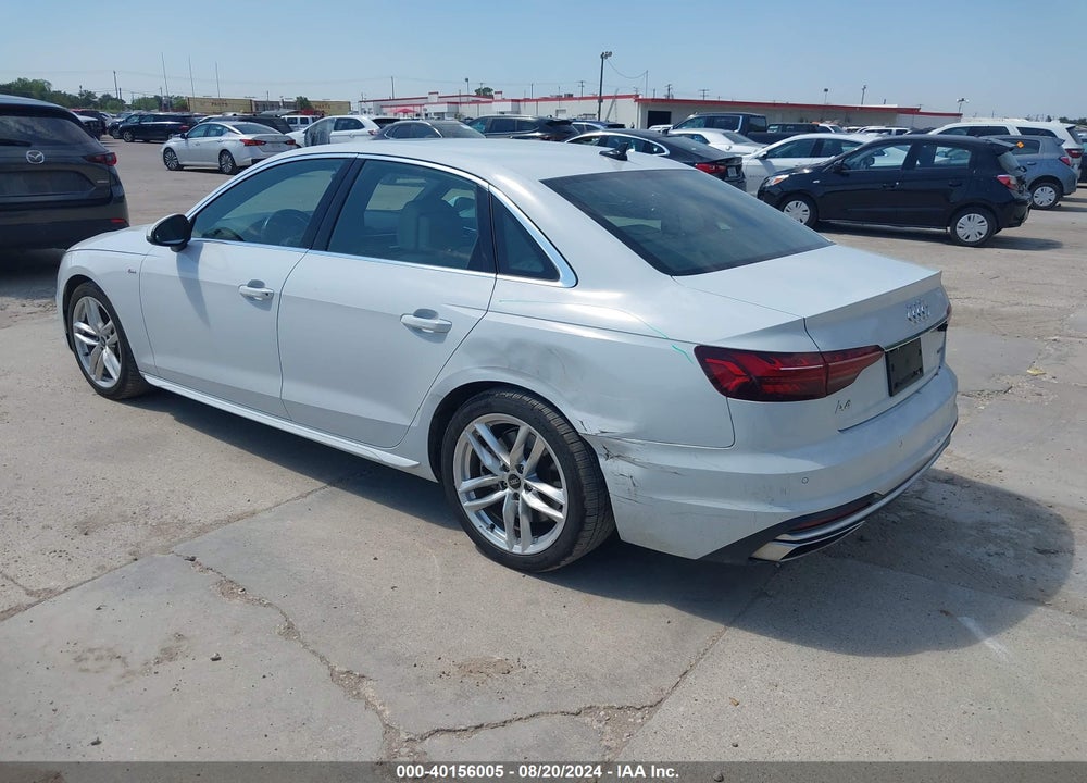 2022 AUDI A4 PREMIUM PLUS 45 TFSI S LINE QUATTRO S TRONIC VIN: WAUEAAF44NN013974