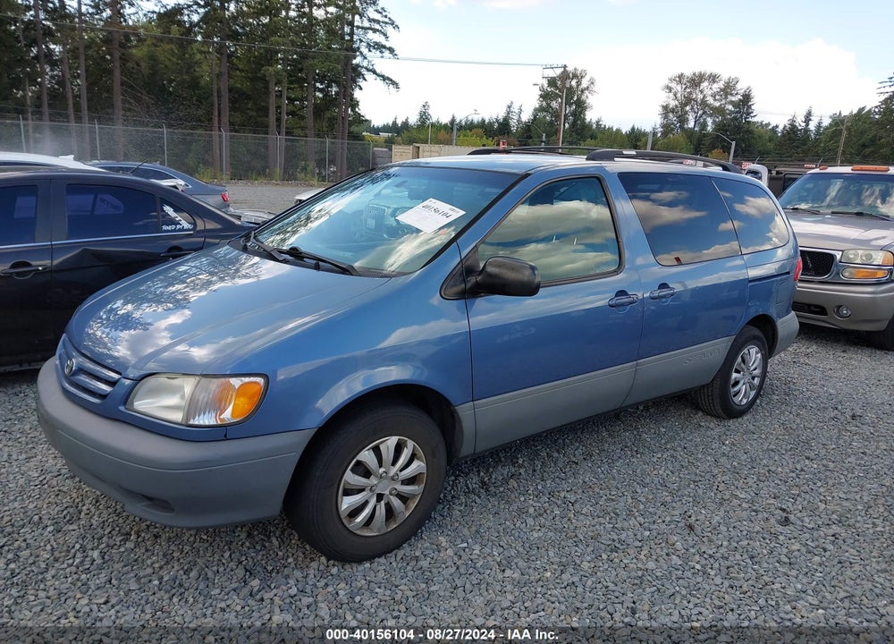 2002 TOYOTA SIENNA VIN: 4T3ZF19C42U441184
