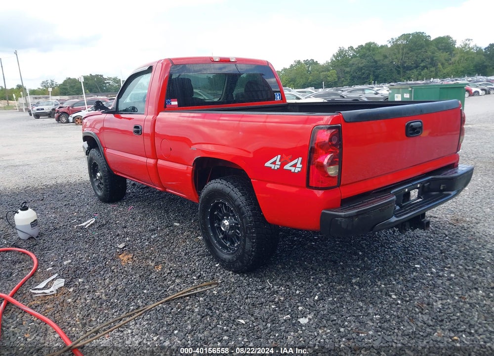 2006 CHEVROLET SILVERADO 1500 WORK TRUCK VIN: 3GCEK14V66G202762