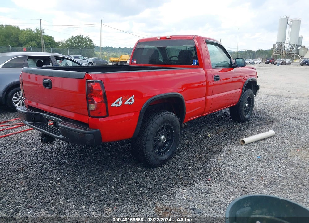 2006 CHEVROLET SILVERADO 1500 WORK TRUCK VIN: 3GCEK14V66G202762